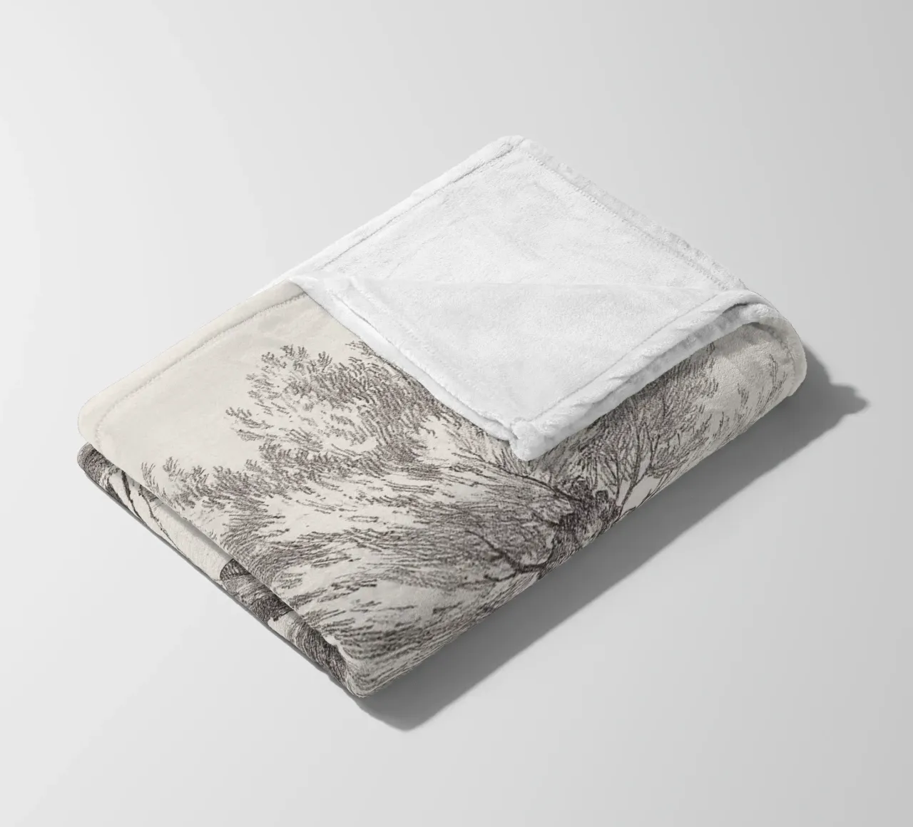 Tree Sketch - Willow no. 2 coperta in pile da apoloprints
