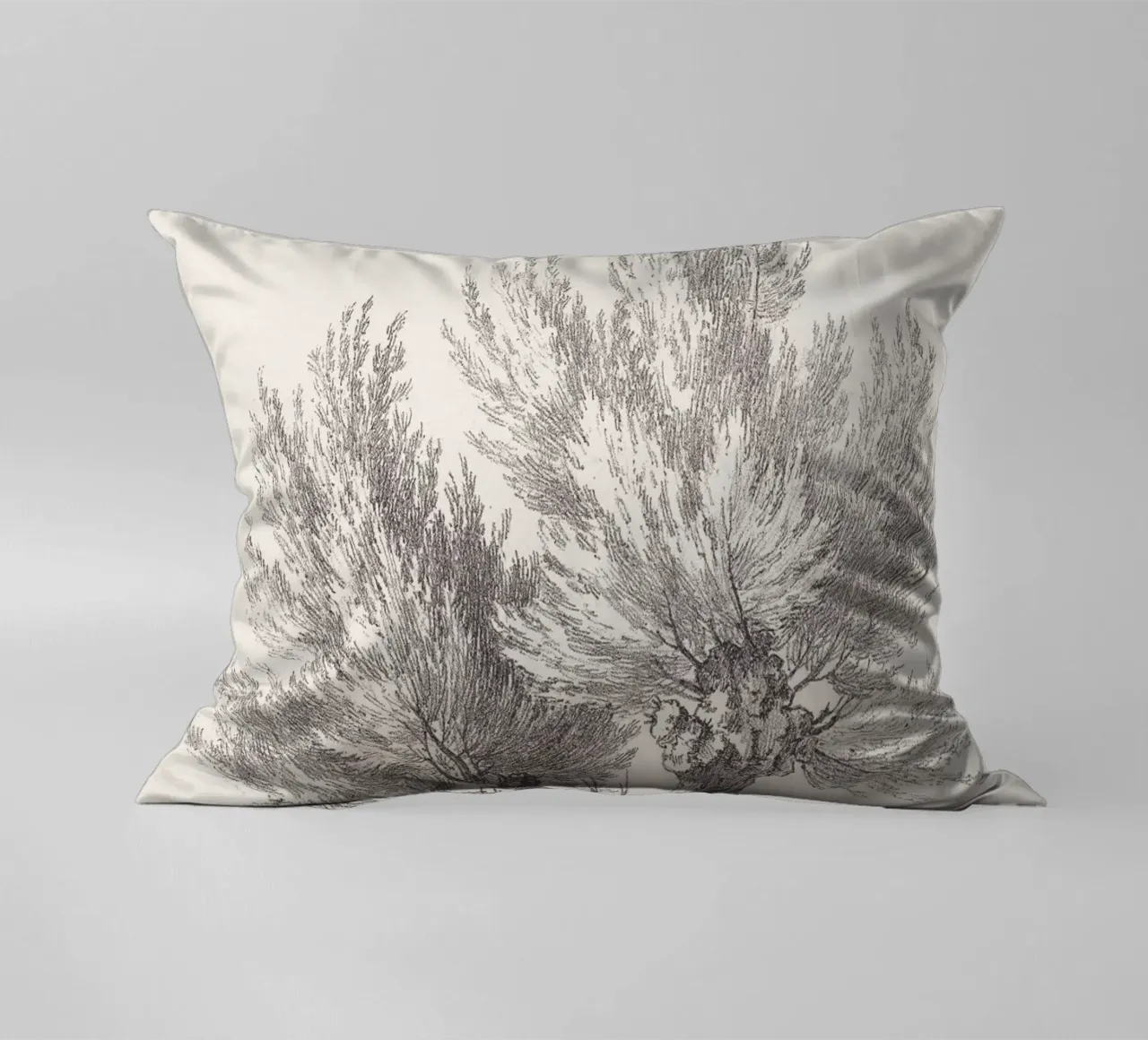 Tree Sketch - Willow no. 2 cuscino da apoloprints