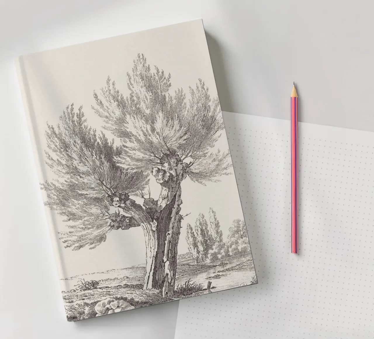 Tree Sketch - Willow no. 2 notebook by apoloprints