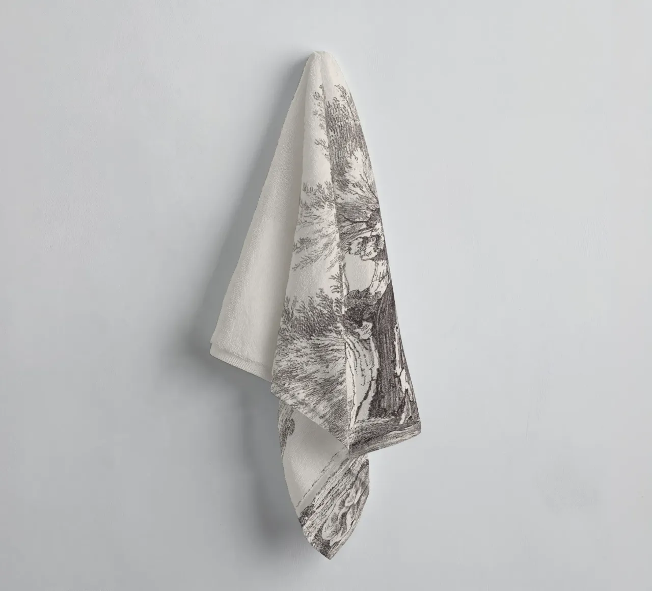 Tree Sketch - Willow no. 2 asciugamano da bagno da apoloprints