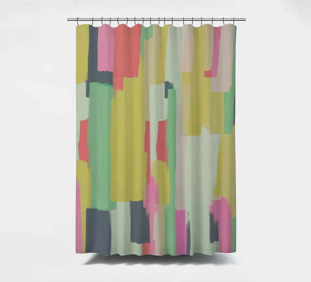 Abstract Painting No.1 shower curtain by Metron