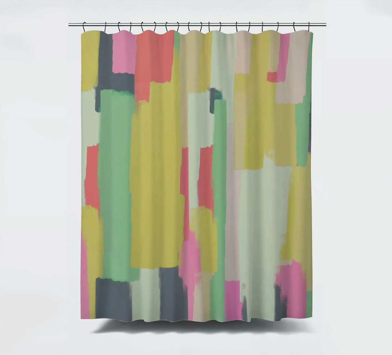 Abstract Painting No.1 shower curtain by Metron