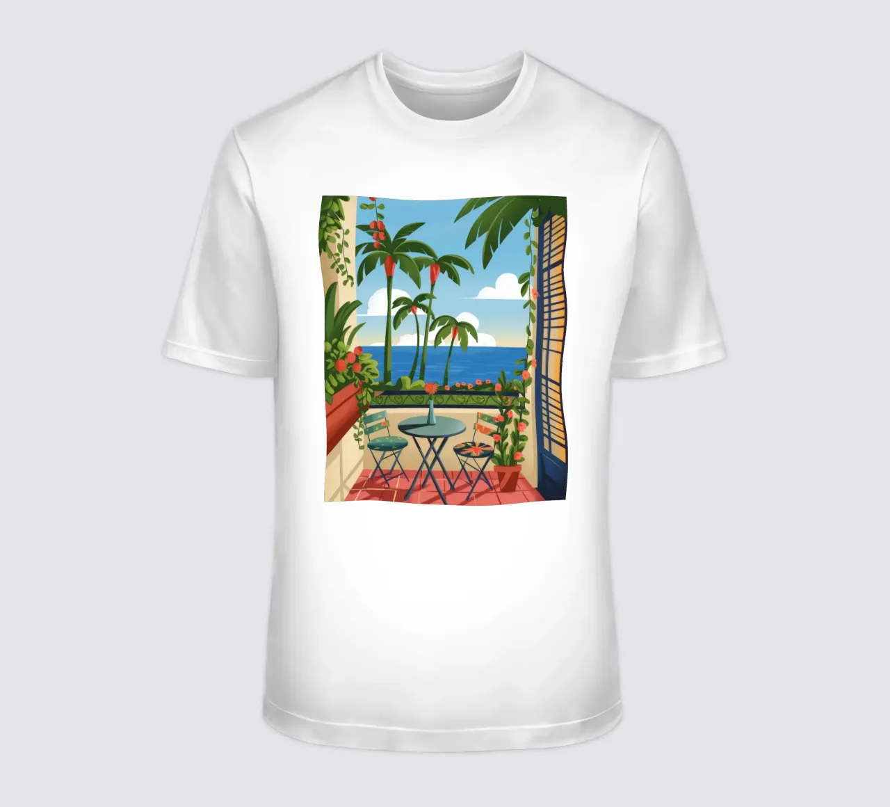 Terrazza sul mare t-shirt da Artie Shifa
