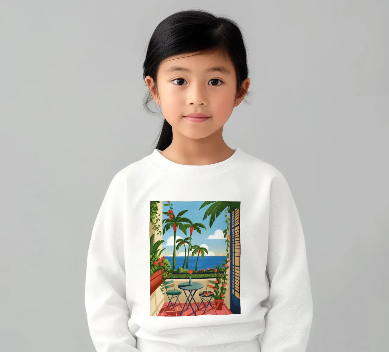 Terrazza sul mare felpa bambino da Artie Shifa
