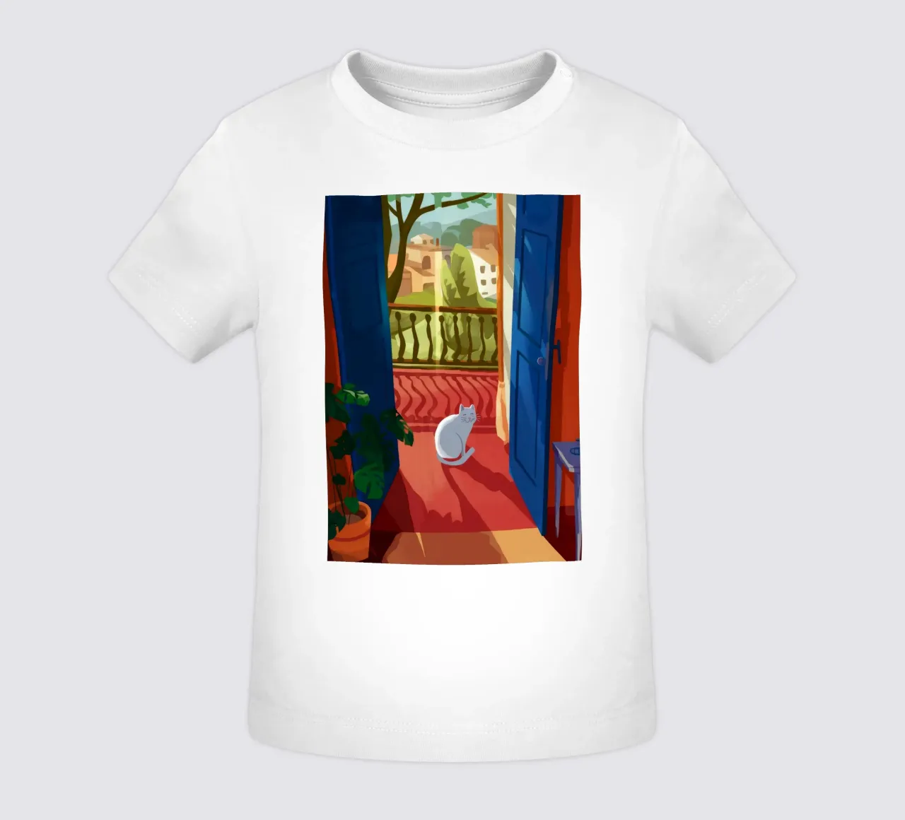 Serene contemplatie baby t-shirt van Artie Shifa