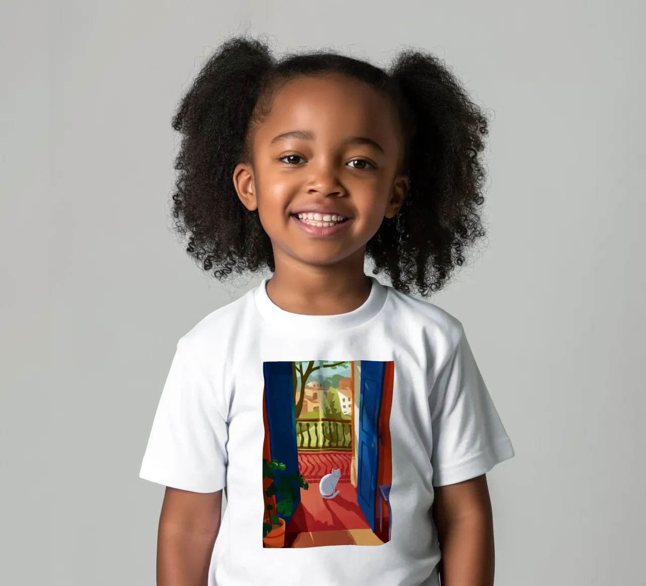 Serene contemplatie kinder t-shirt van Artie Shifa