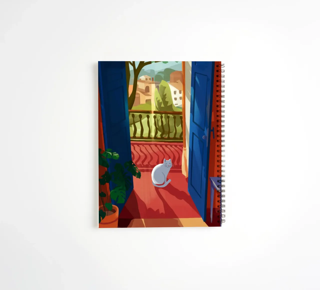 Serene Contemplation spiral notebook by Artie Shifa