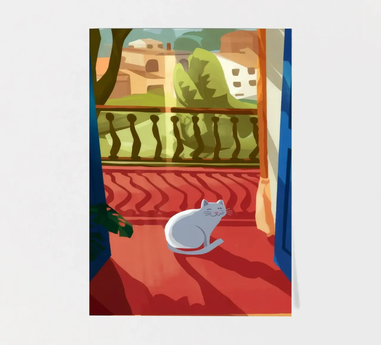 Serene contemplatie stickervel van Artie Shifa
