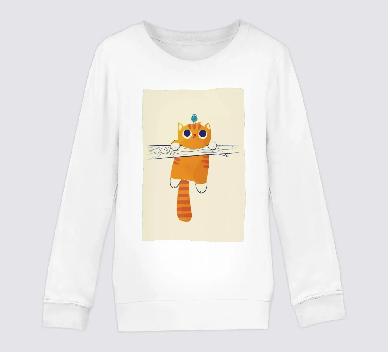 Fat Cat Little Bird kinder sweatshirt van Jay Fleck