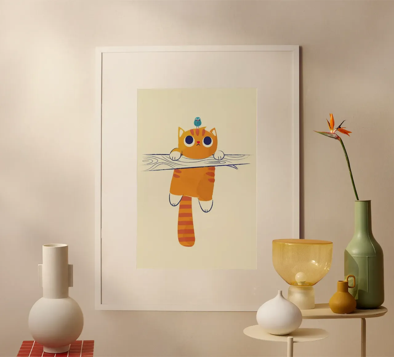 Fat Cat Little Bird poster da Jay Fleck