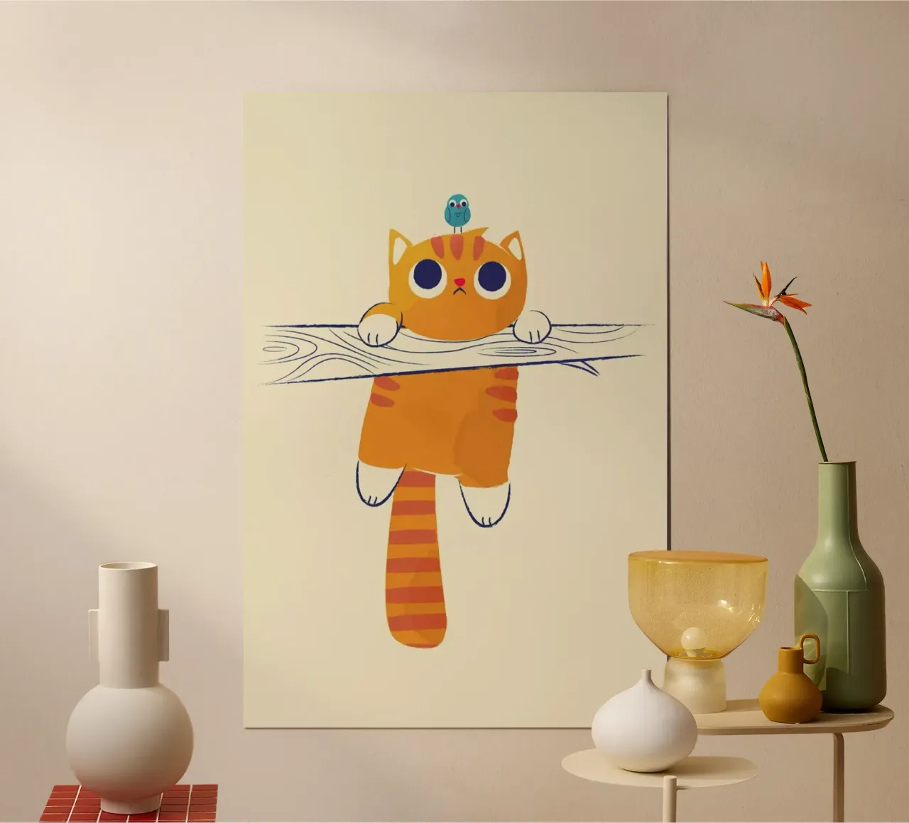 Fat Cat Little Bird poster da Jay Fleck