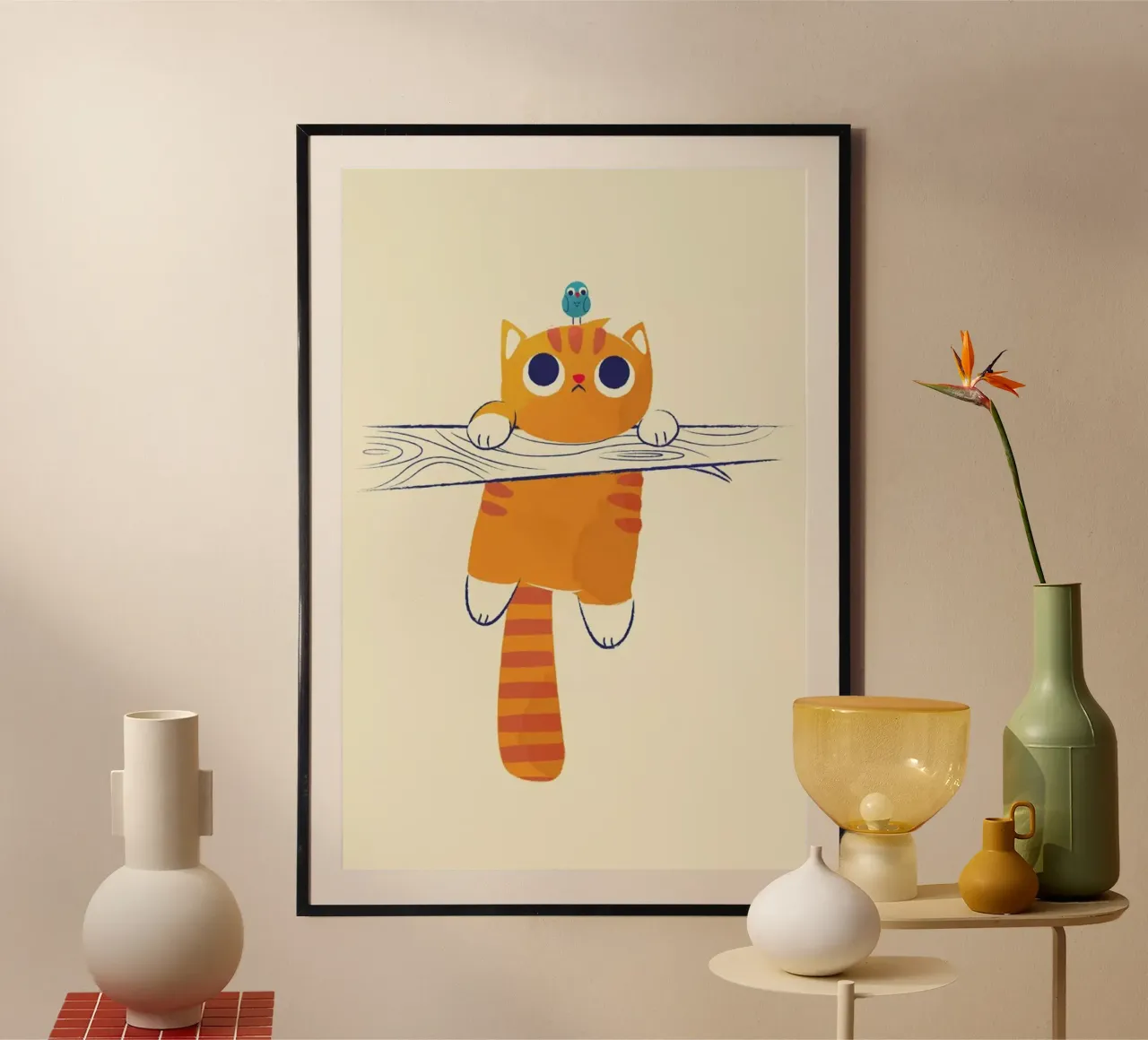 Fat Cat Little Bird poster da Jay Fleck