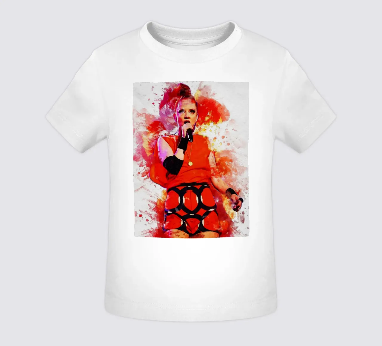 La tache du portrait Shirley Manson t-shirt pour bébé de Gunawan Rb