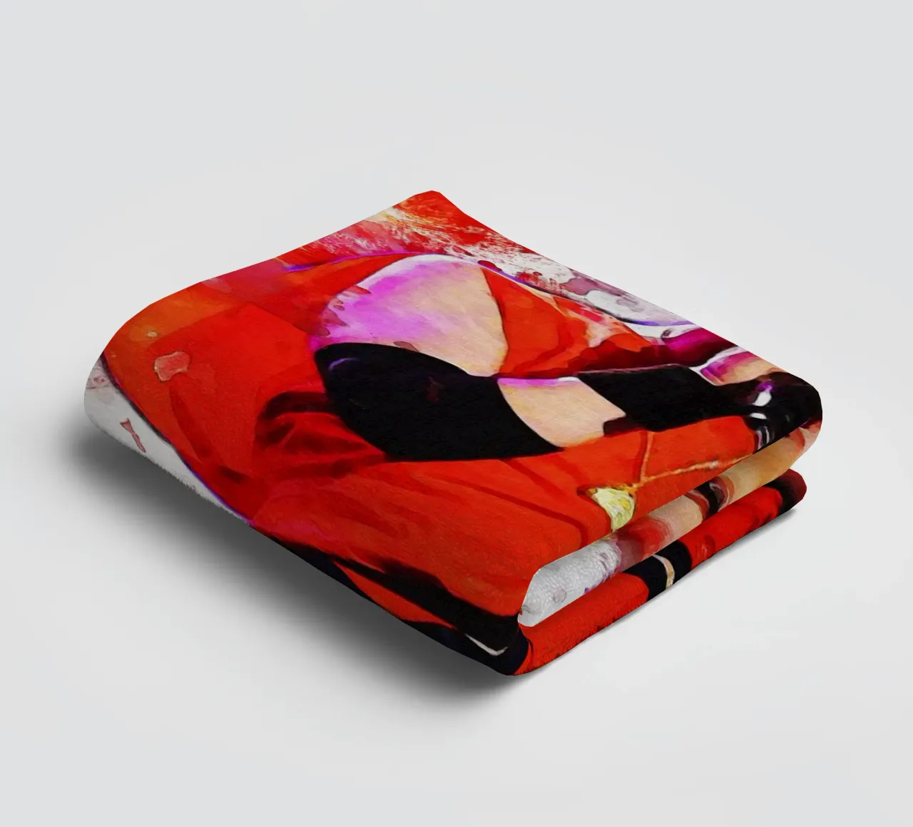 Smudge of Portrait Shirley Manson Handtuch von Gunawan Rb