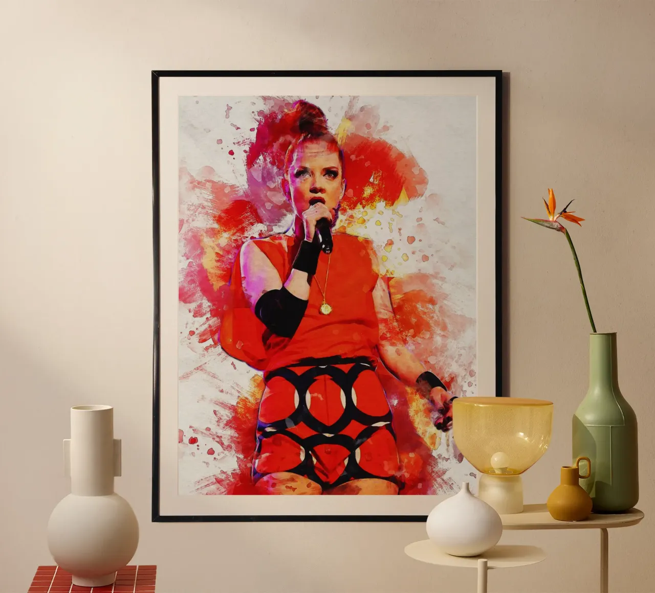 Smudge of Portrait Shirley Manson Hahnemühle von Gunawan Rb