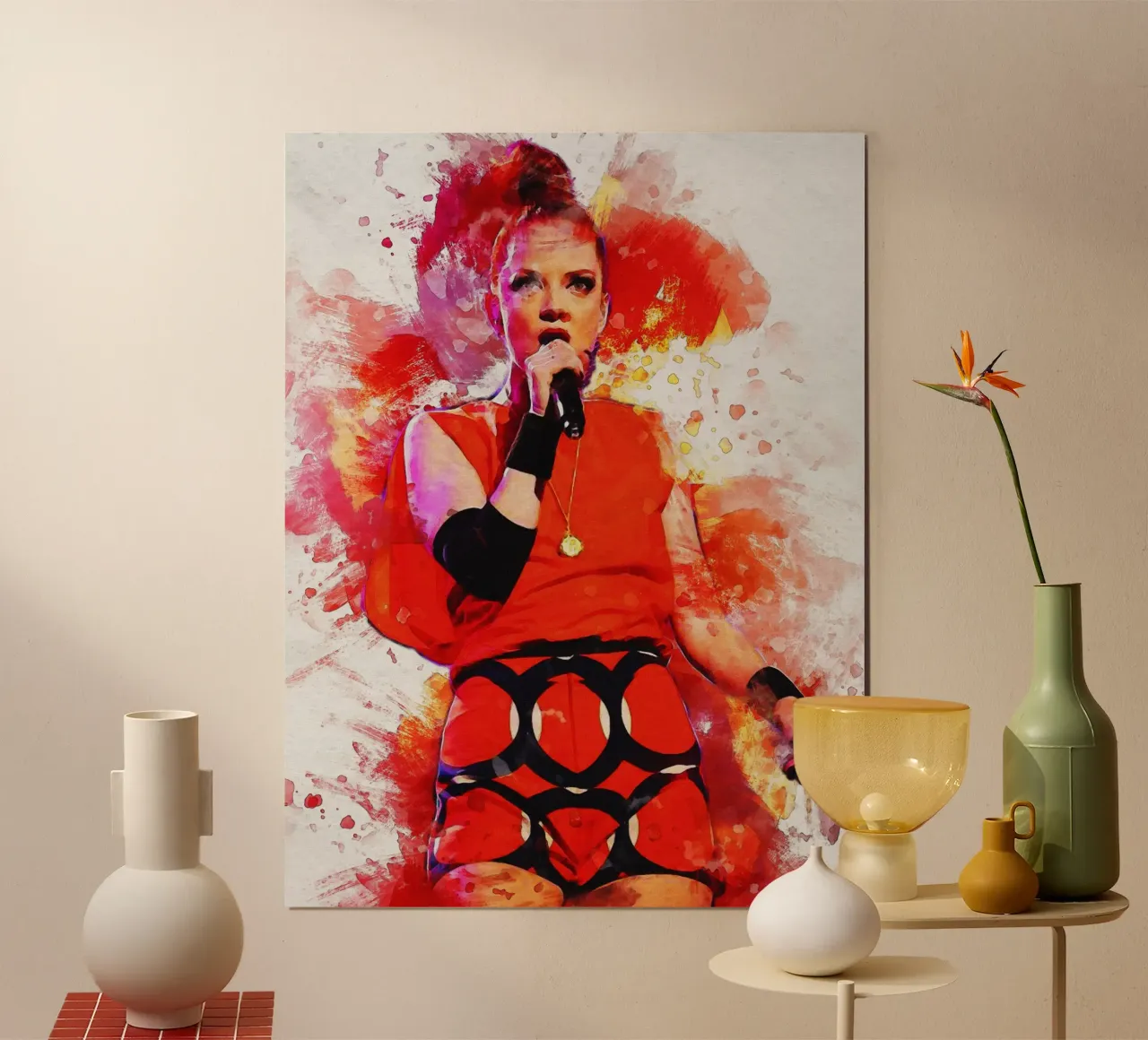 Smudge of Portrait Shirley Manson Hahnemühle von Gunawan Rb
