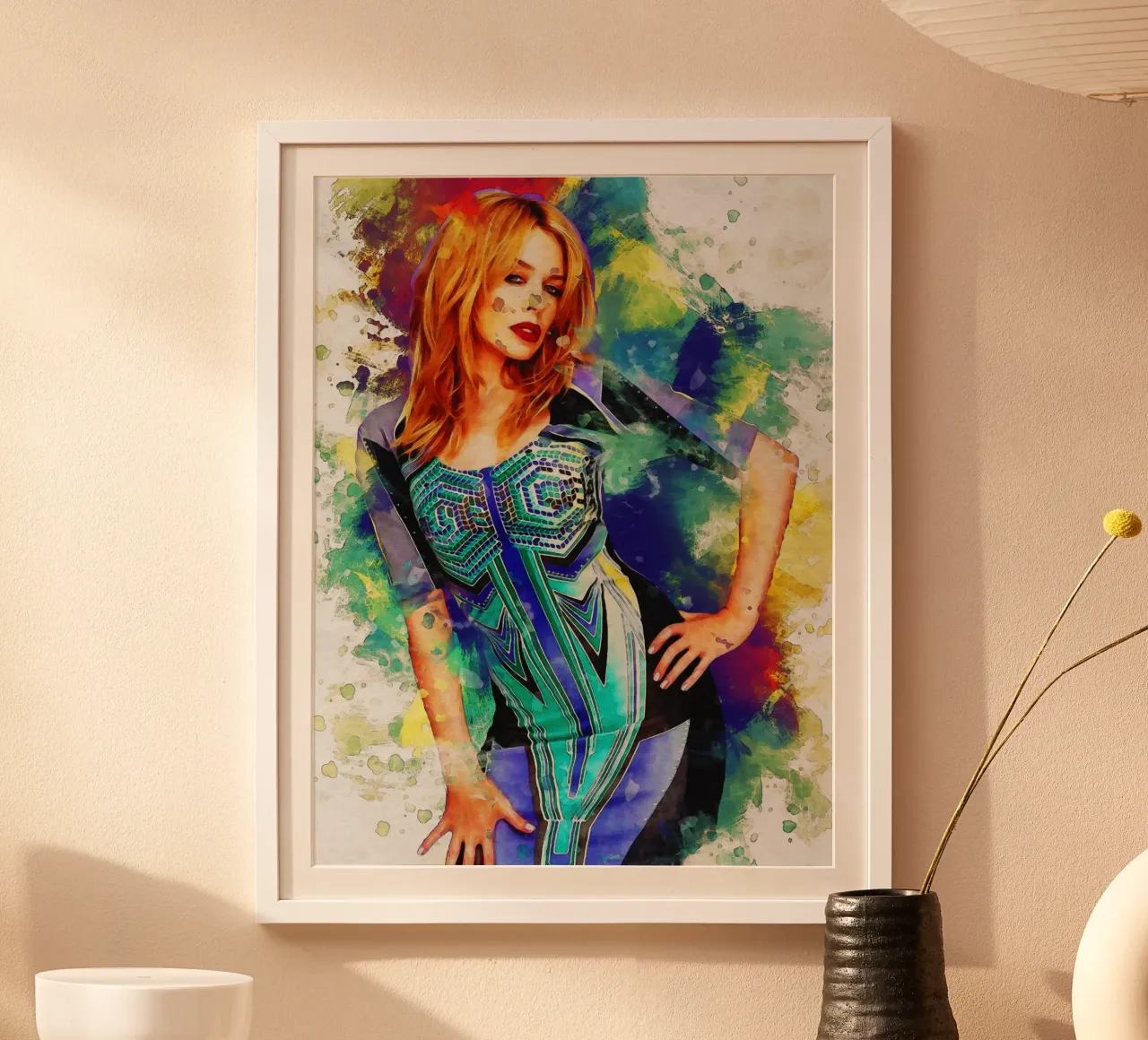 Smudge of Portrait Kylie Minogue Poster von Gunawan Rb
