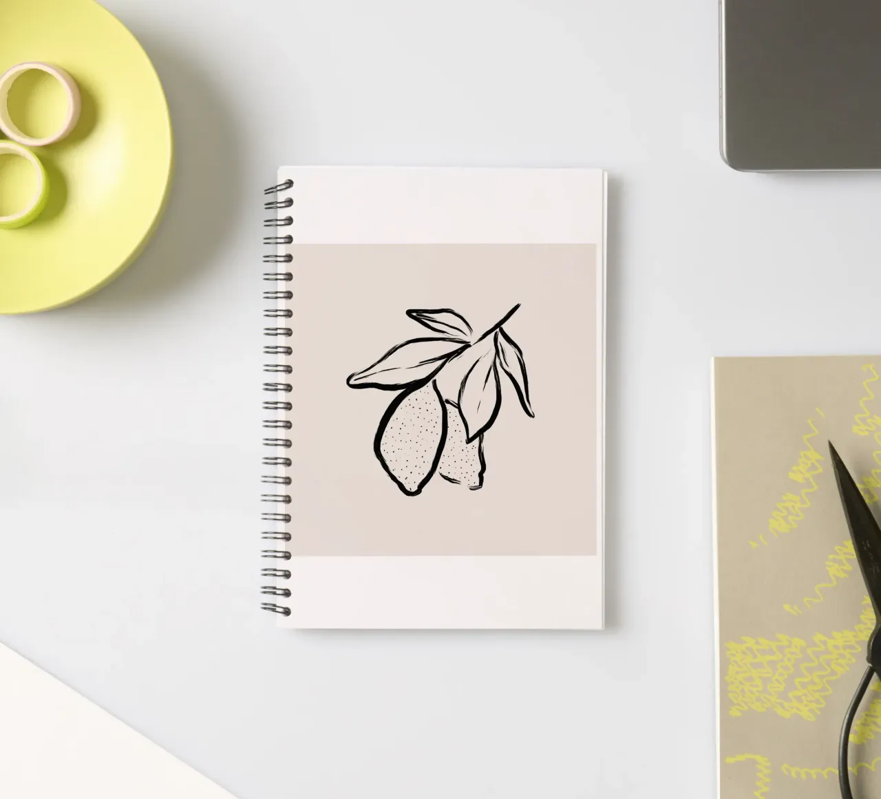 Léger Et Simple No spiral notebook by treechild