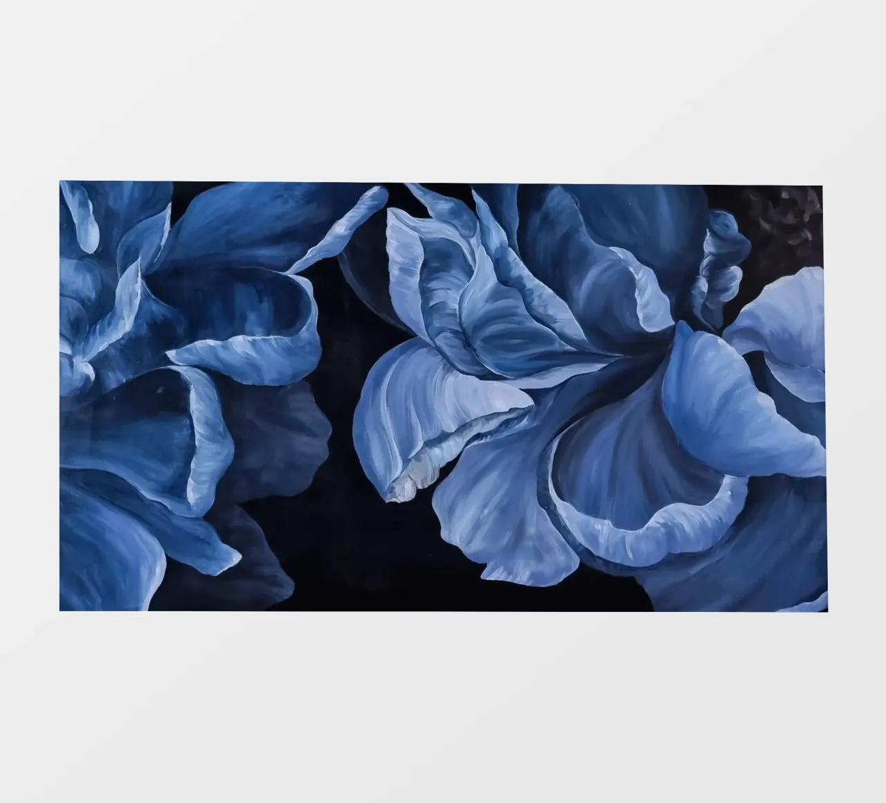 Fiori blu pellicola backlit da Variel