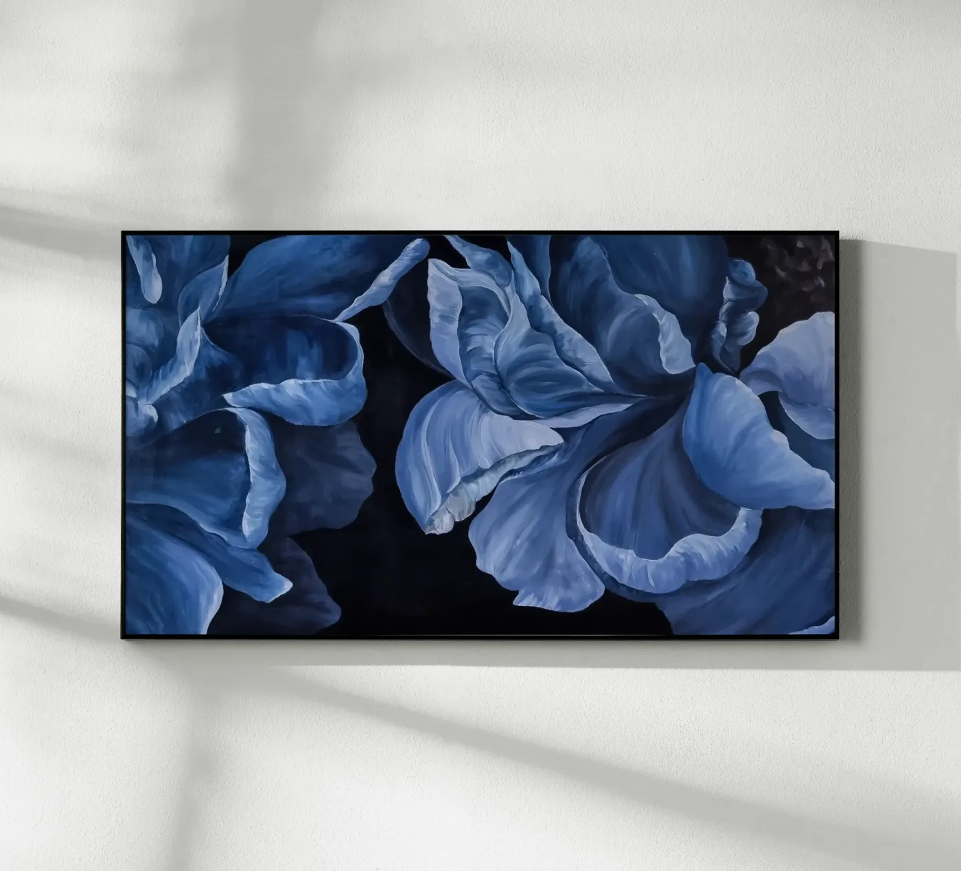 Fleurs bleues plexiglas de Variel