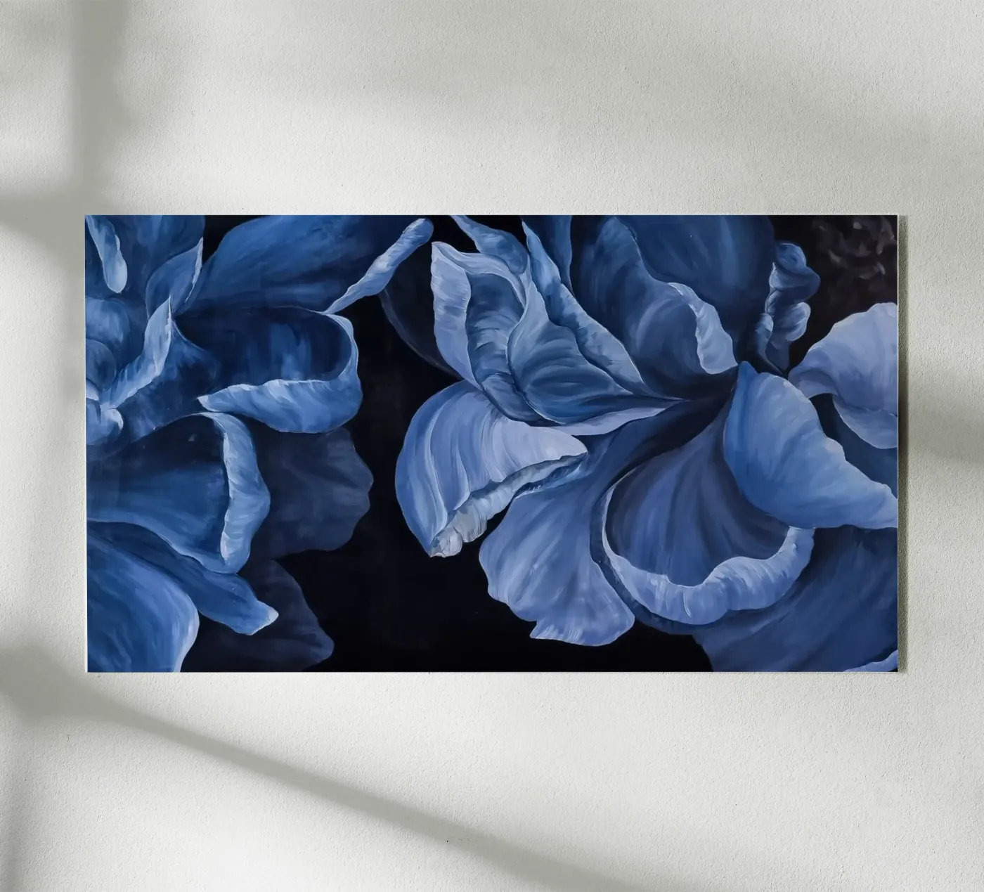 Fleurs bleues plexiglas de Variel