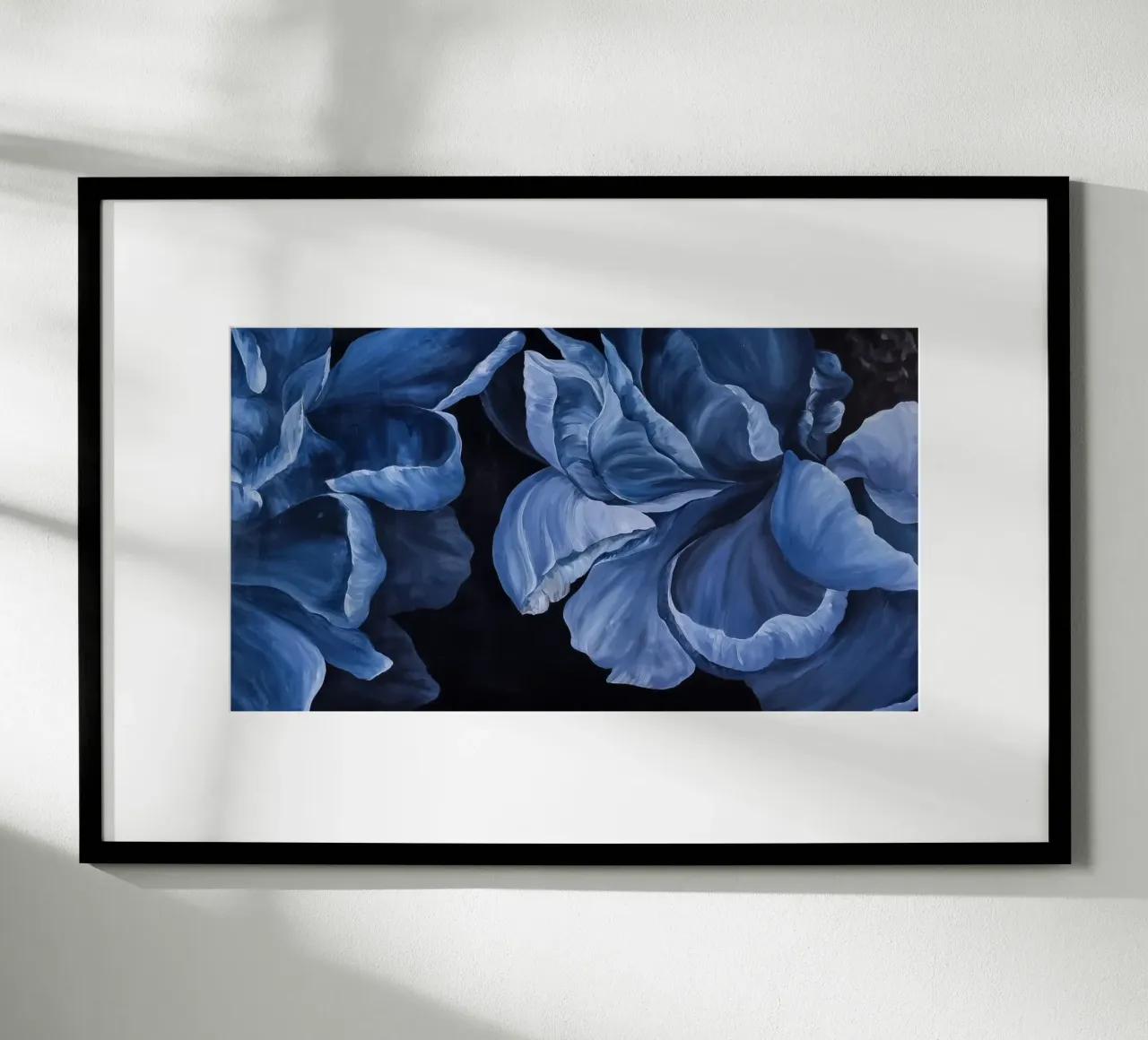 Fiori blu carta hahnemühle da Variel