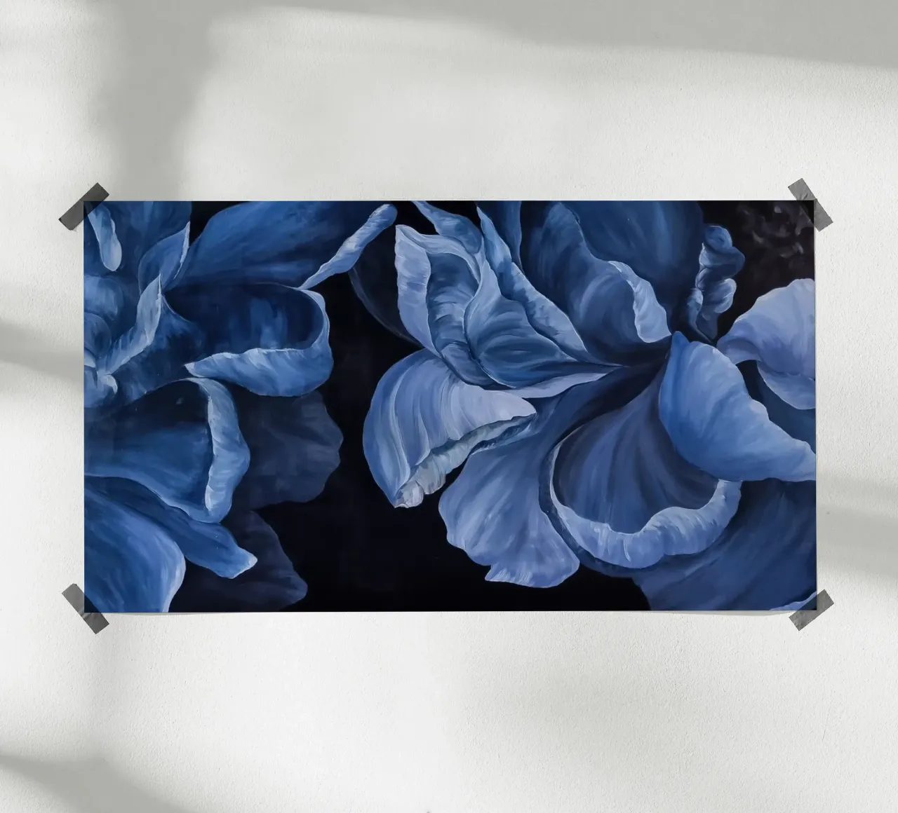 Fiori blu carta hahnemühle da Variel