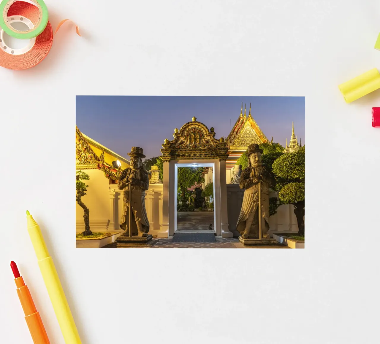 Tempelwächter in Bangkok adesivo da Reisefotografie - Bilder aus aller Welt