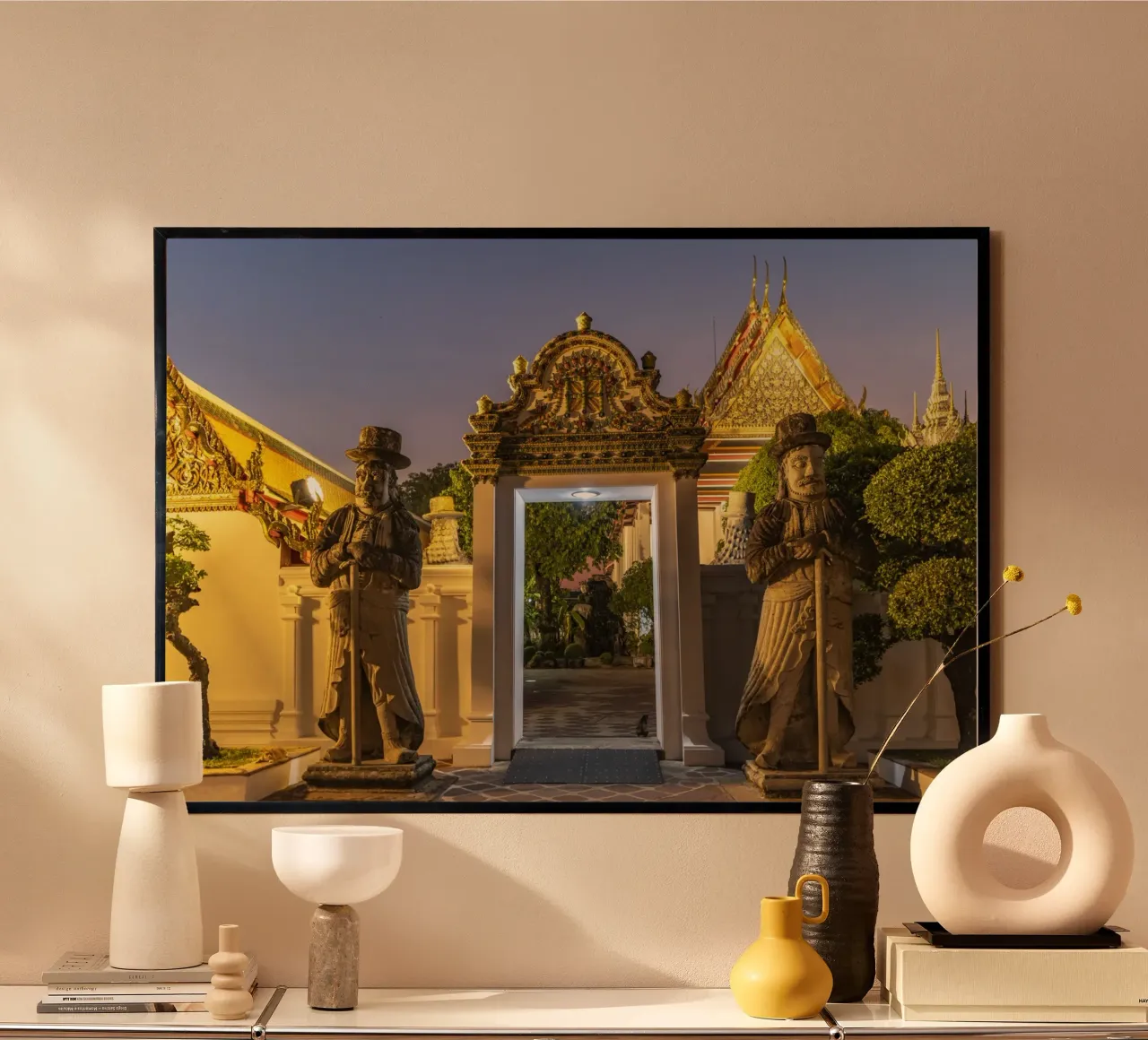 Tempelwächter in Bangkok carta hahnemühle da Reisefotografie - Bilder aus aller Welt