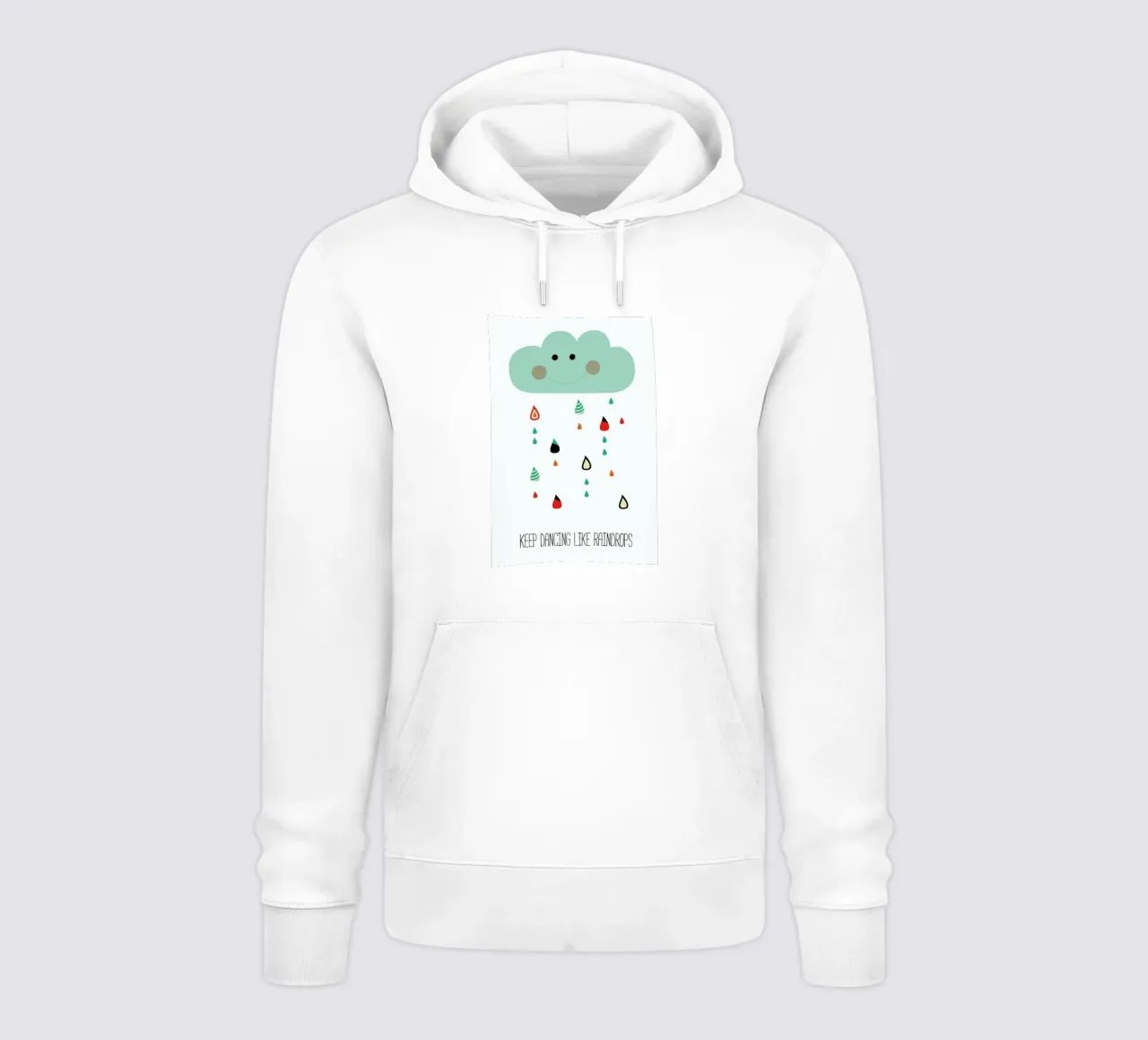 Keep Dancing Like Raindrops felpa con cappuccio da Sabrina Ziegenhorn