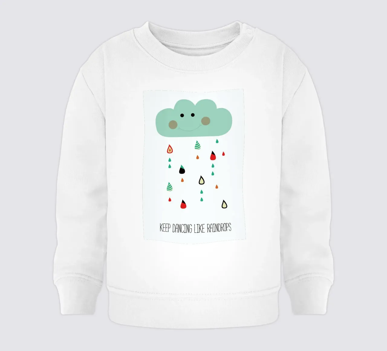 Keep Dancing Like Raindrops felpa neonato da Sabrina Ziegenhorn
