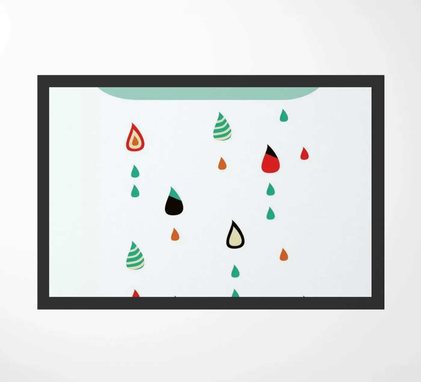 Keep Dancing Like Raindrops deurmat van Sabrina Ziegenhorn