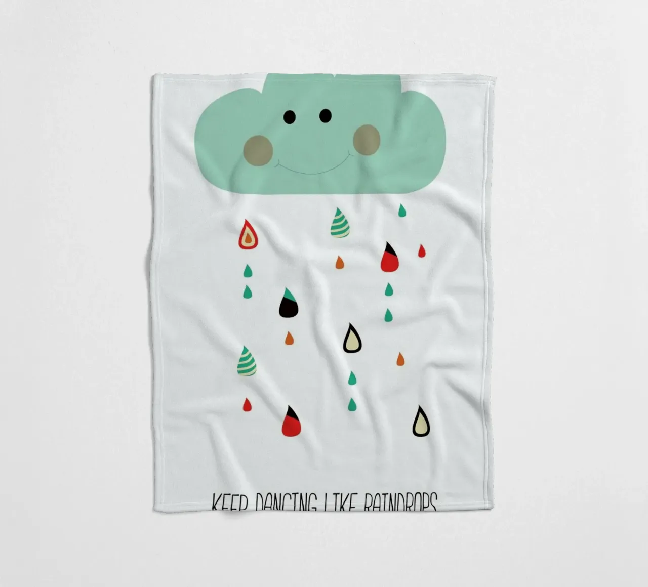 Keep Dancing Like Raindrops coperta in pile da Sabrina Ziegenhorn