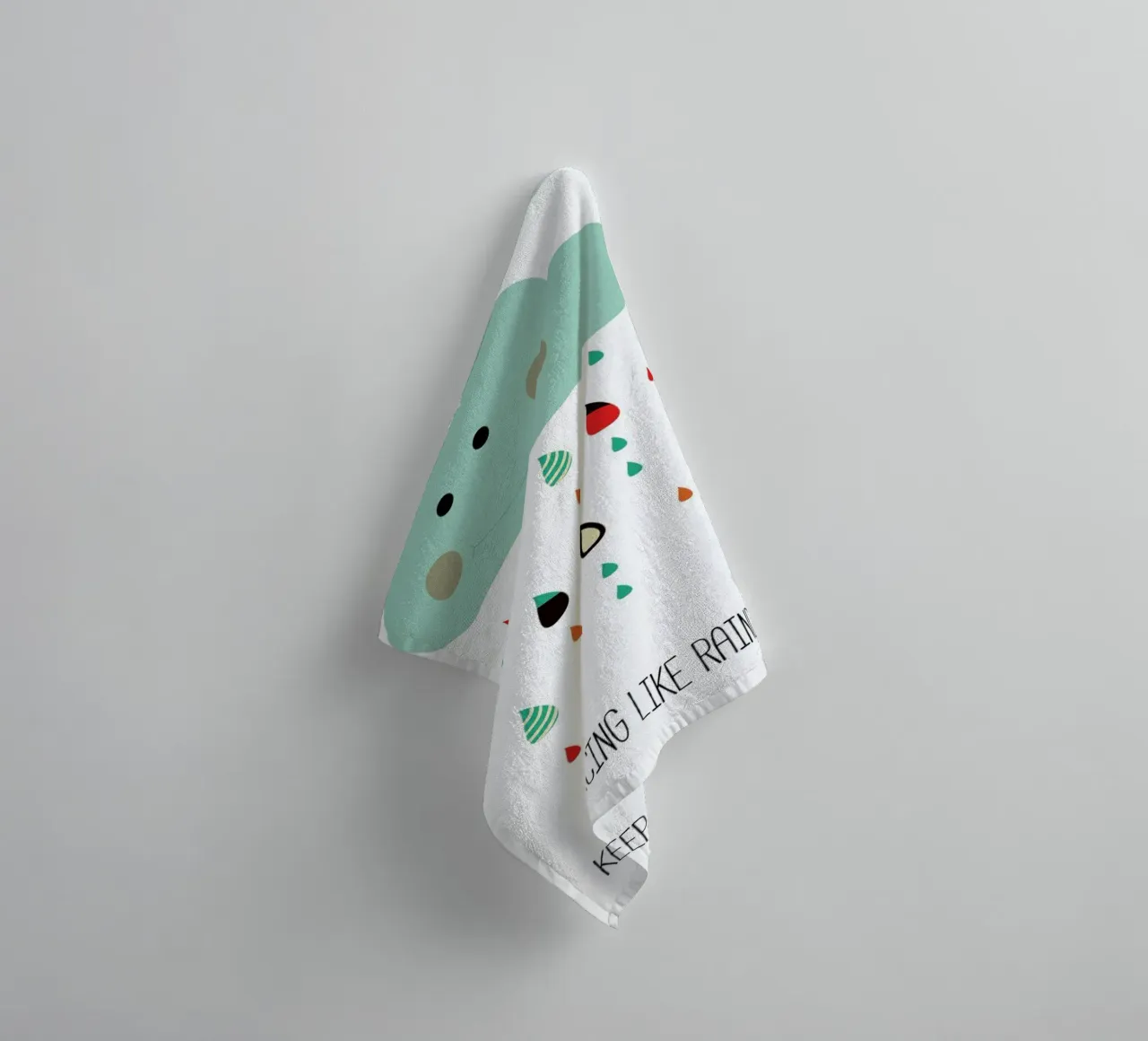 Keep Dancing Like Raindrops asciugamano da bagno da Sabrina Ziegenhorn