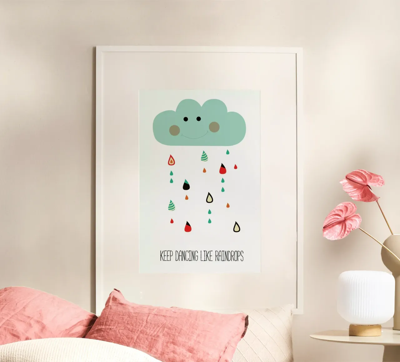 Keep Dancing Like Raindrops poster da Sabrina Ziegenhorn