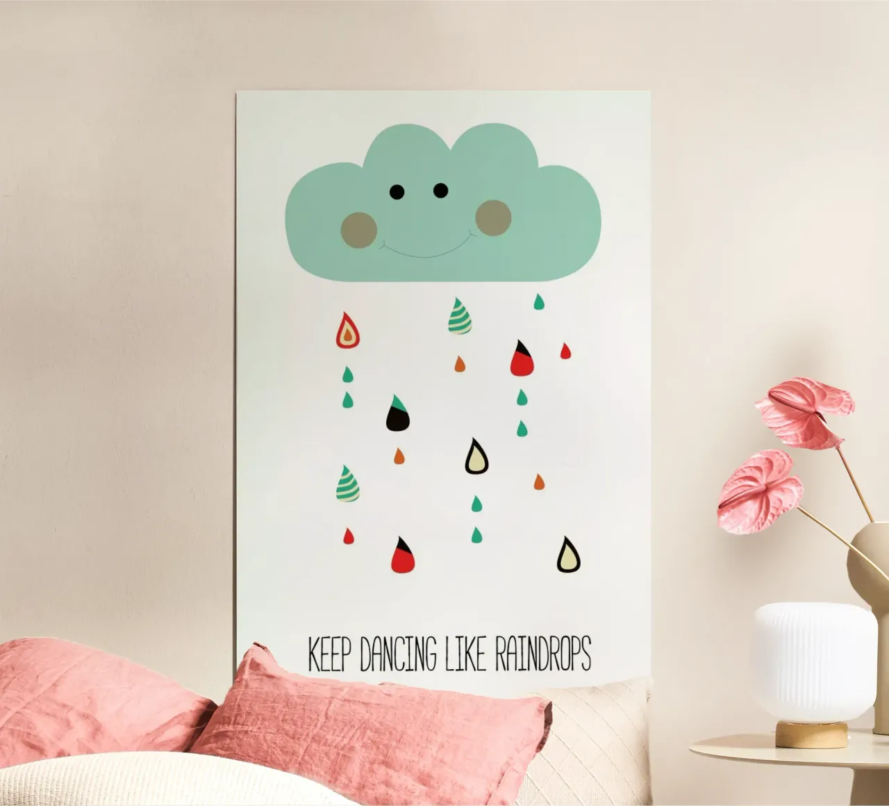 Keep Dancing Like Raindrops poster da Sabrina Ziegenhorn