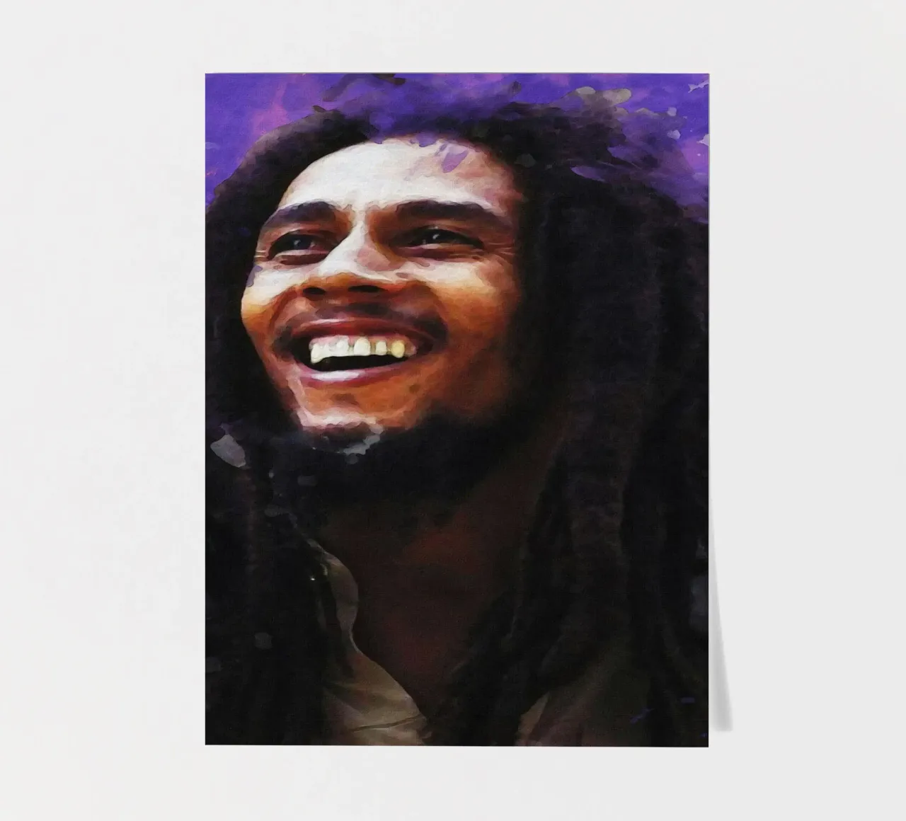 Smudge of Portrait Bob Marley sticker sheet by Gunawan Rb