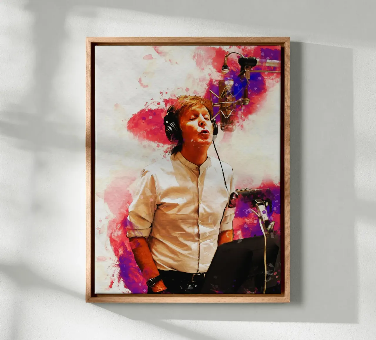 Smudge of Portrait Paul Mccartney in Studio canvas by Gunawan Rb