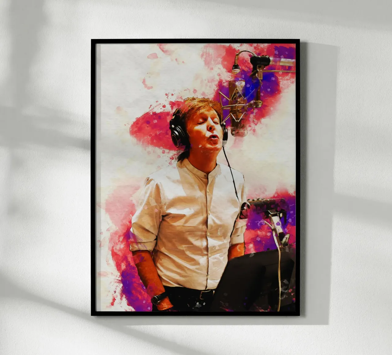 Smudge of Portrait Paul Mccartney in Studio hahnemühle by Gunawan Rb