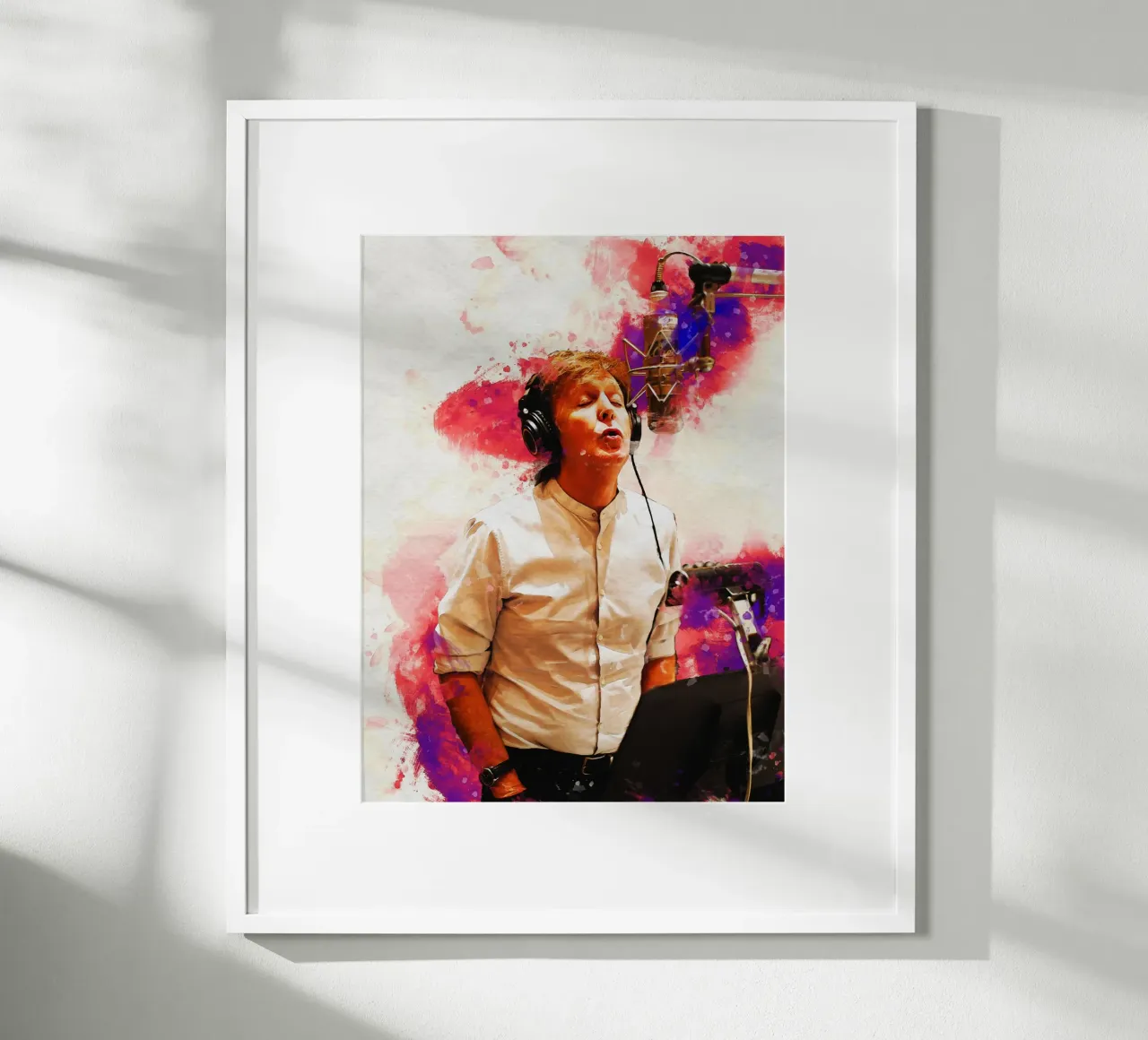 Smudge of Portrait Paul Mccartney in Studio hahnemühle by Gunawan Rb