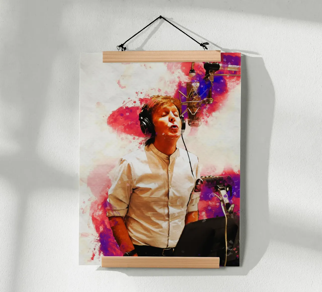 Smudge of Portrait Paul Mccartney in Studio hahnemühle by Gunawan Rb
