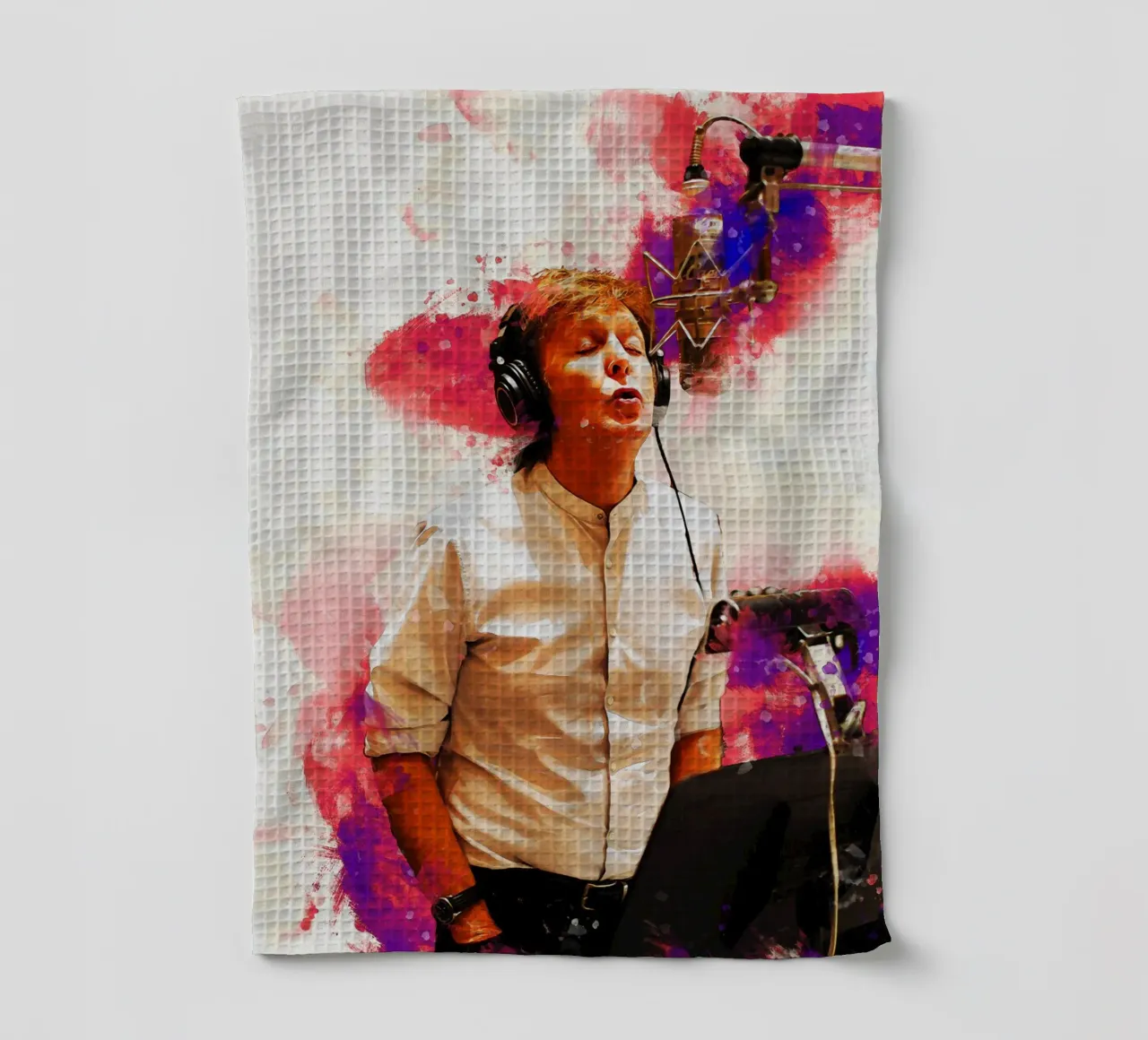 Portrait de Paul Mccartney en studio torchon de Gunawan Rb