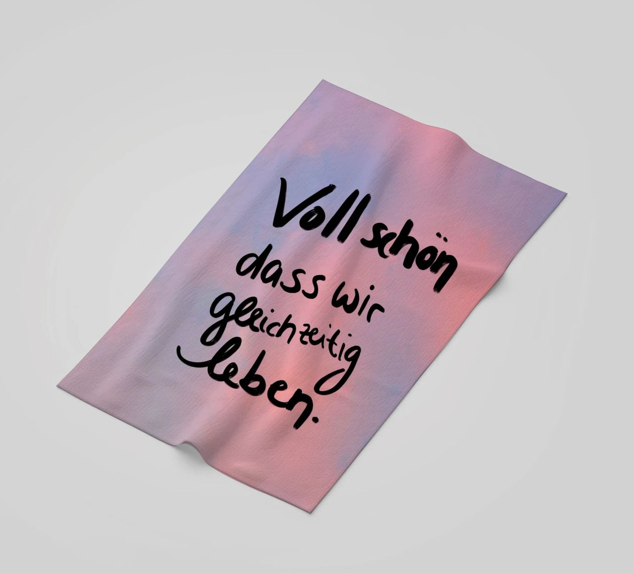Voll schön dass wir gleichzeitig leben serviette de plage de Hej Ibiza by Ute Arnold