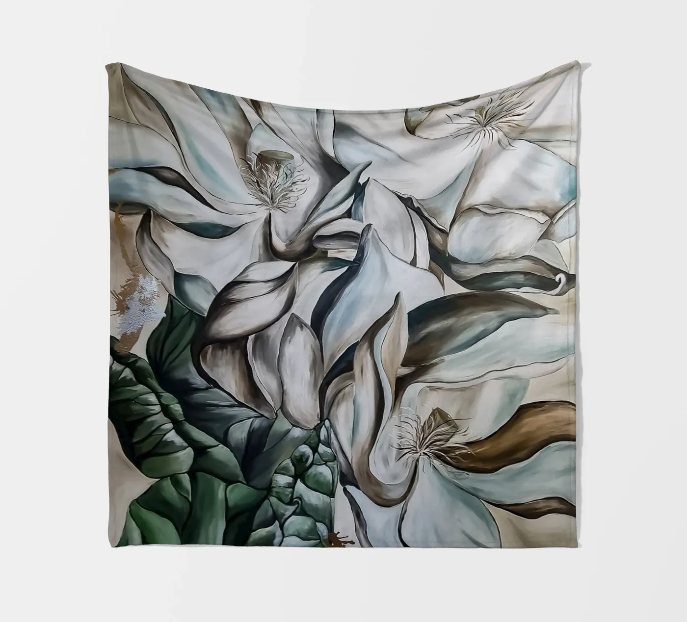 Blumen Fleecedecke von Variel