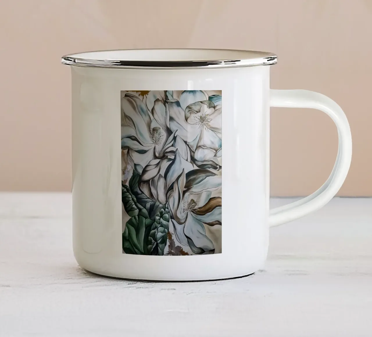 Blumen tazza in smalto da Variel