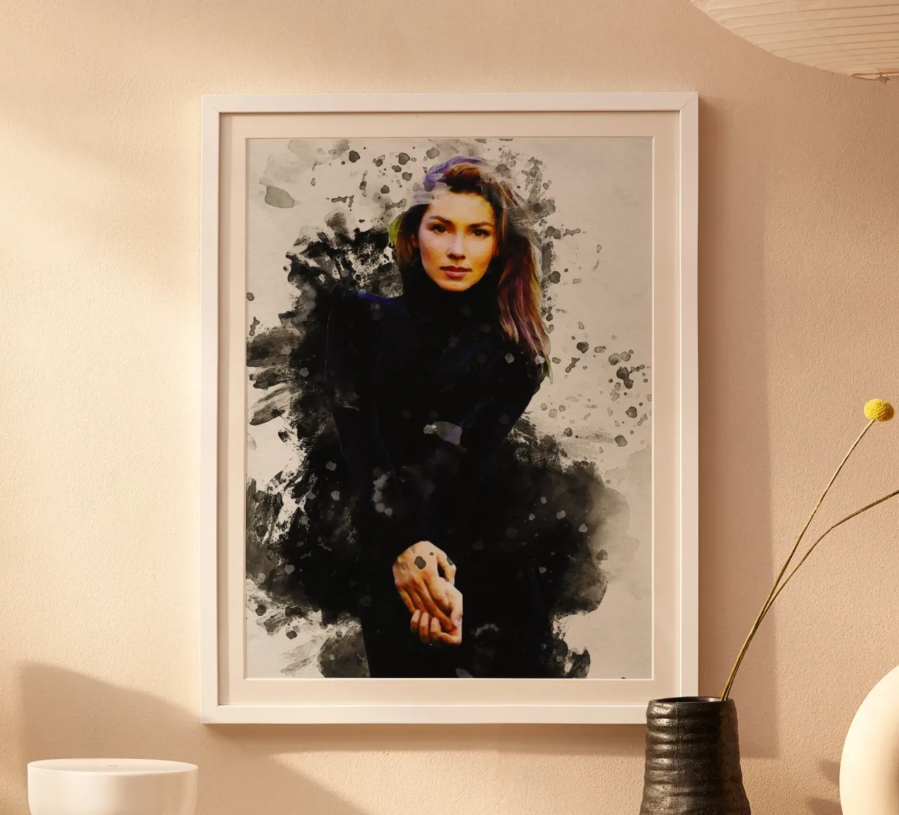 Macchia di ritratto Shania Twain poster da Gunawan Rb