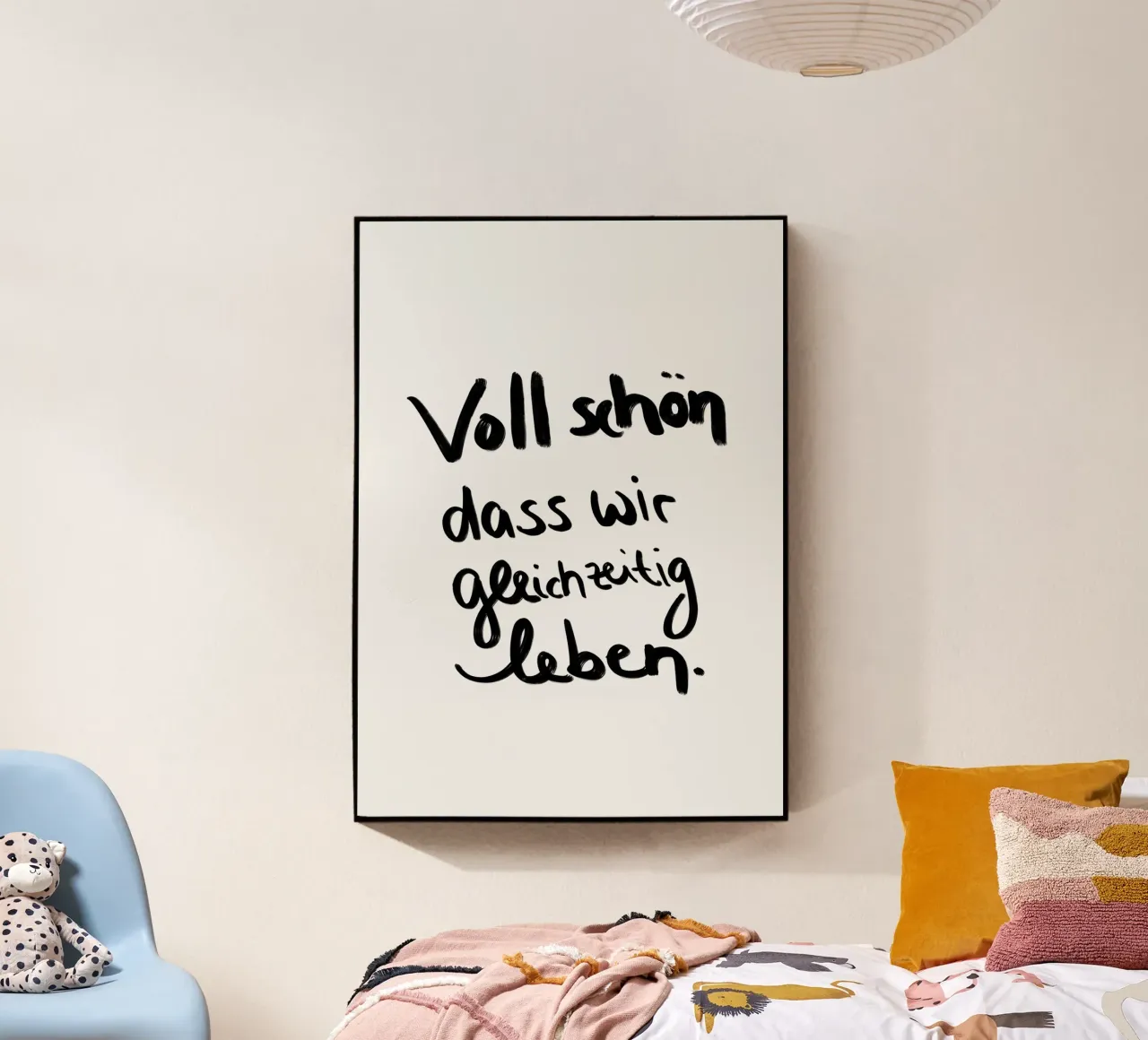 voll schön dass wir gleichzeitig leben ! acrylic glass by Hej Ibiza by Ute Arnold