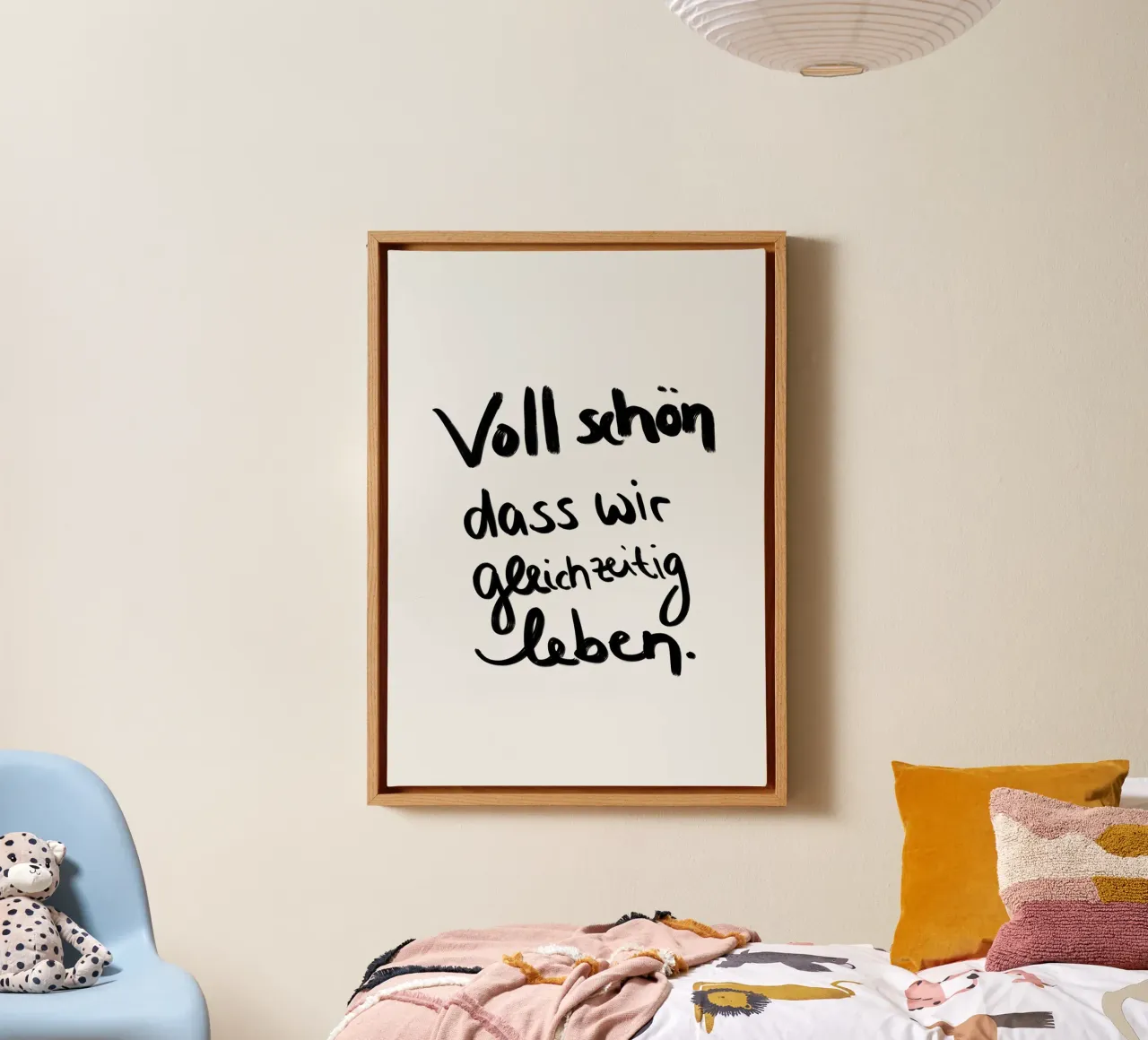 voll schön dass wir gleichzeitig leben ! canvas by Hej Ibiza by Ute Arnold