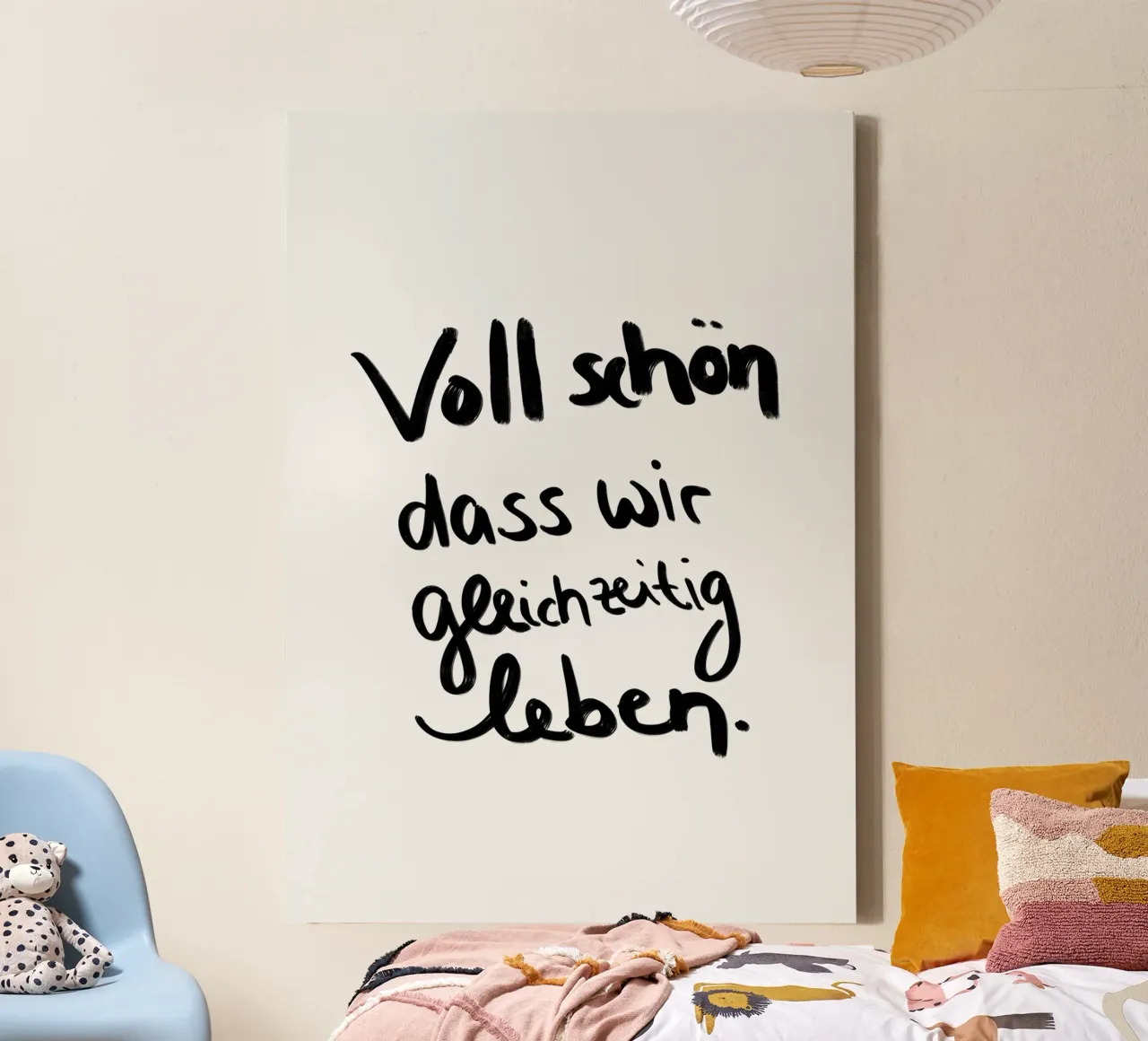 voll schön dass wir gleichzeitig leben ! canvas by Hej Ibiza by Ute Arnold