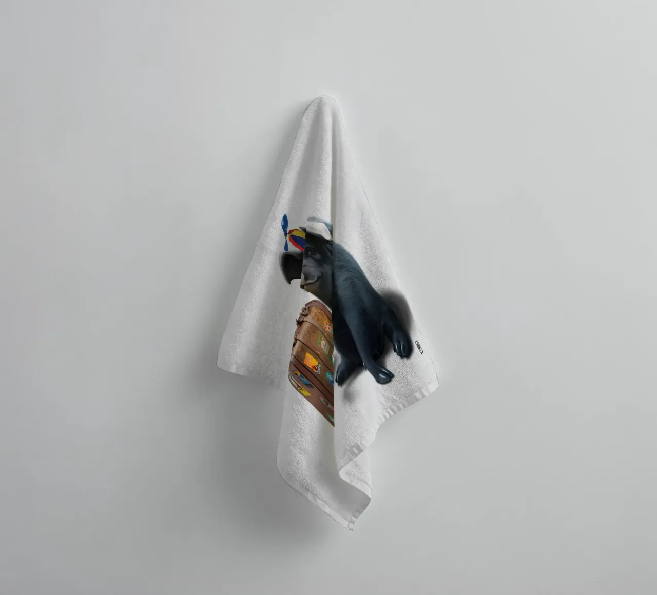 Might (Wordless) asciugamano da bagno da Rob Art | Illustration